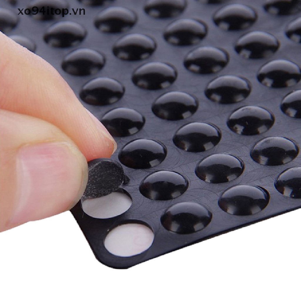 Set 100 Miếng Đệm Cao Su Dán Chân Cửa / Tường Chống Va Chạm