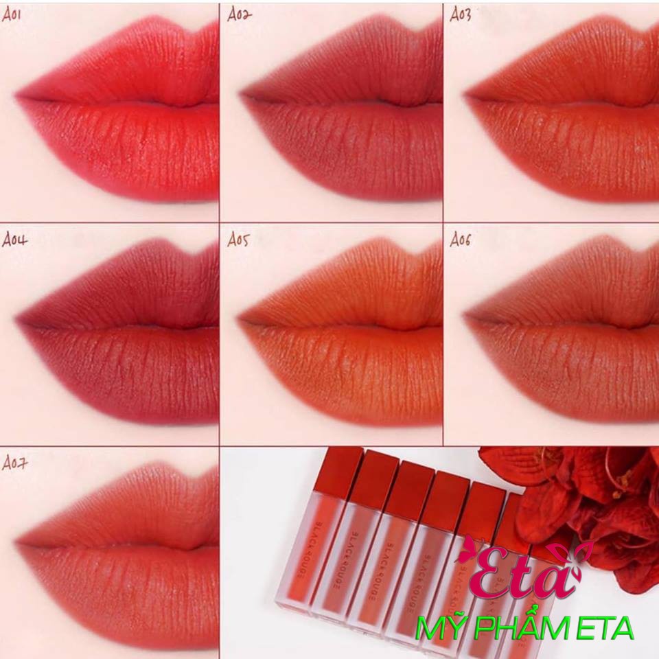 Son kem lì Black ROUGE Air Fit Velvet Tint siêu mịn siêu lì ver1-3 A01-A17 | BigBuy360 - bigbuy360.vn
