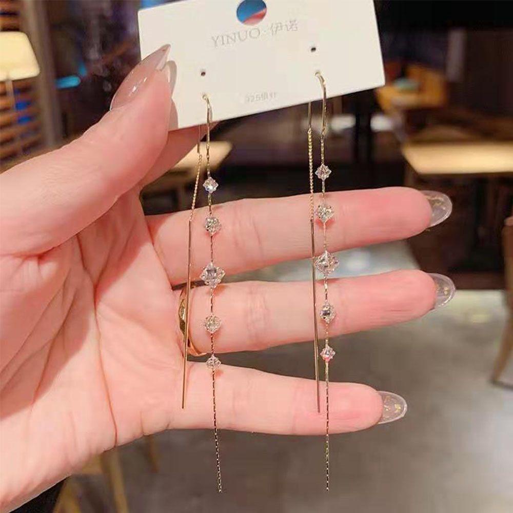 Bông Tai Lủng Lẳng MAXG Hàn Quốc Toàn Bộ|Khuyên Tai Dáng Dài Phong Cách Vintage