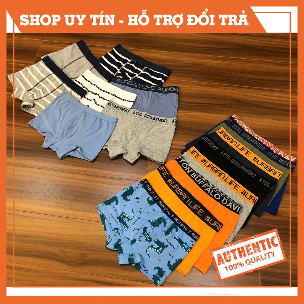 [HÀNG XUẤT XỊN] 1 Quần Boxer 💖💖 Sịp Đùi Bé Trai Size Đại PEPPERTS, LUPILU, BUFALO Hàng Cambodia Chất Đẹp