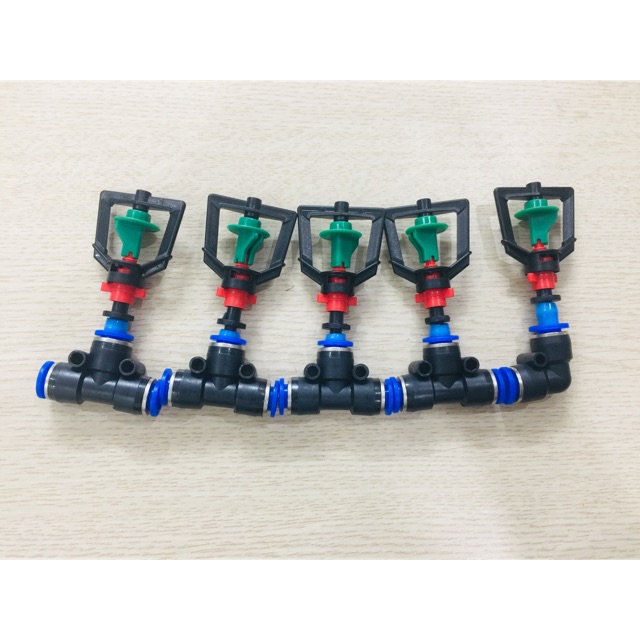 5 béc phun sương xoay 360 độ(gồm 1 béc cuối)