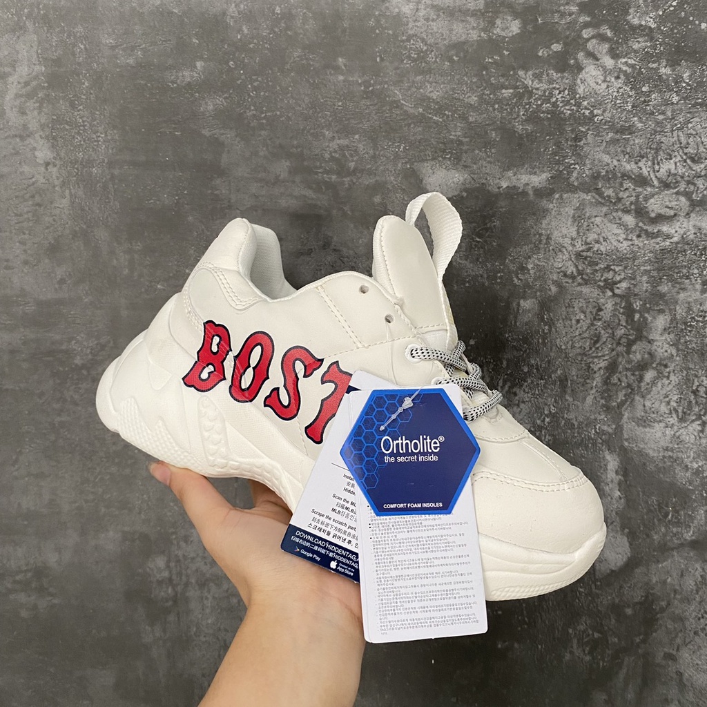 Giày Độn Đế MLB các màu Ny Boston Hot Trend thể thao sneaker, hàng Full box Full bill