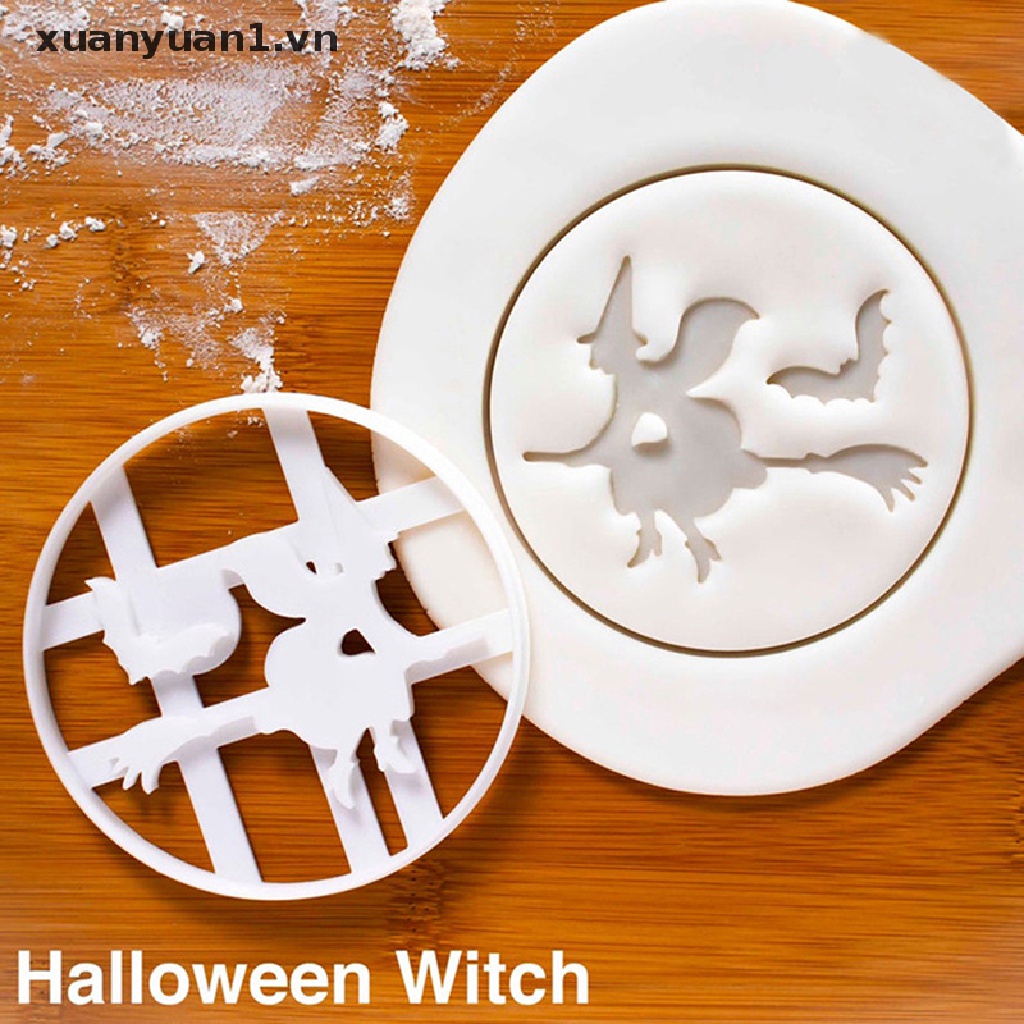 Set 1 / 3 Khuôn Cắt Bánh Quy Tạo Hình Chủ Đề Halloween Độc Đáo Tiện Dụng