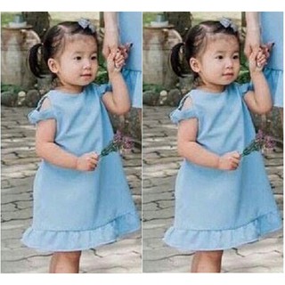 Váy bèo áo hở vai bé gái vmb22