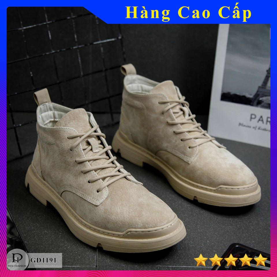 Giày nam da lộn cổ cao dáng sneaker thể thao cao cấp GD1191 shopquanaonam | BigBuy360 - bigbuy360.vn