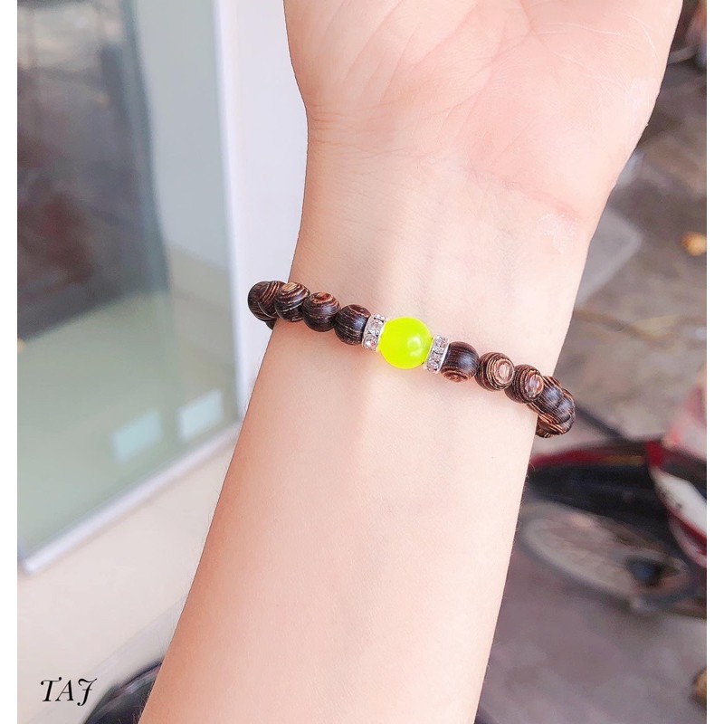 Vòng trầm sánh kết hợp đá phong thuỷ😍FREESHIP 😍đủ màu dad  - HT Jewelry