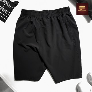 Quần đùi nam trơn (2 màu) chất gió giãn siêu nhẹ - Quần sooc nam mặc nhà, QĐ.Trơn