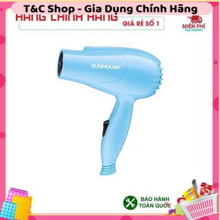 Máy sấy tóc mini gấp gọn Sunhouse SHD2305 công suất 650W tự động ngắt khi quá nhiệt