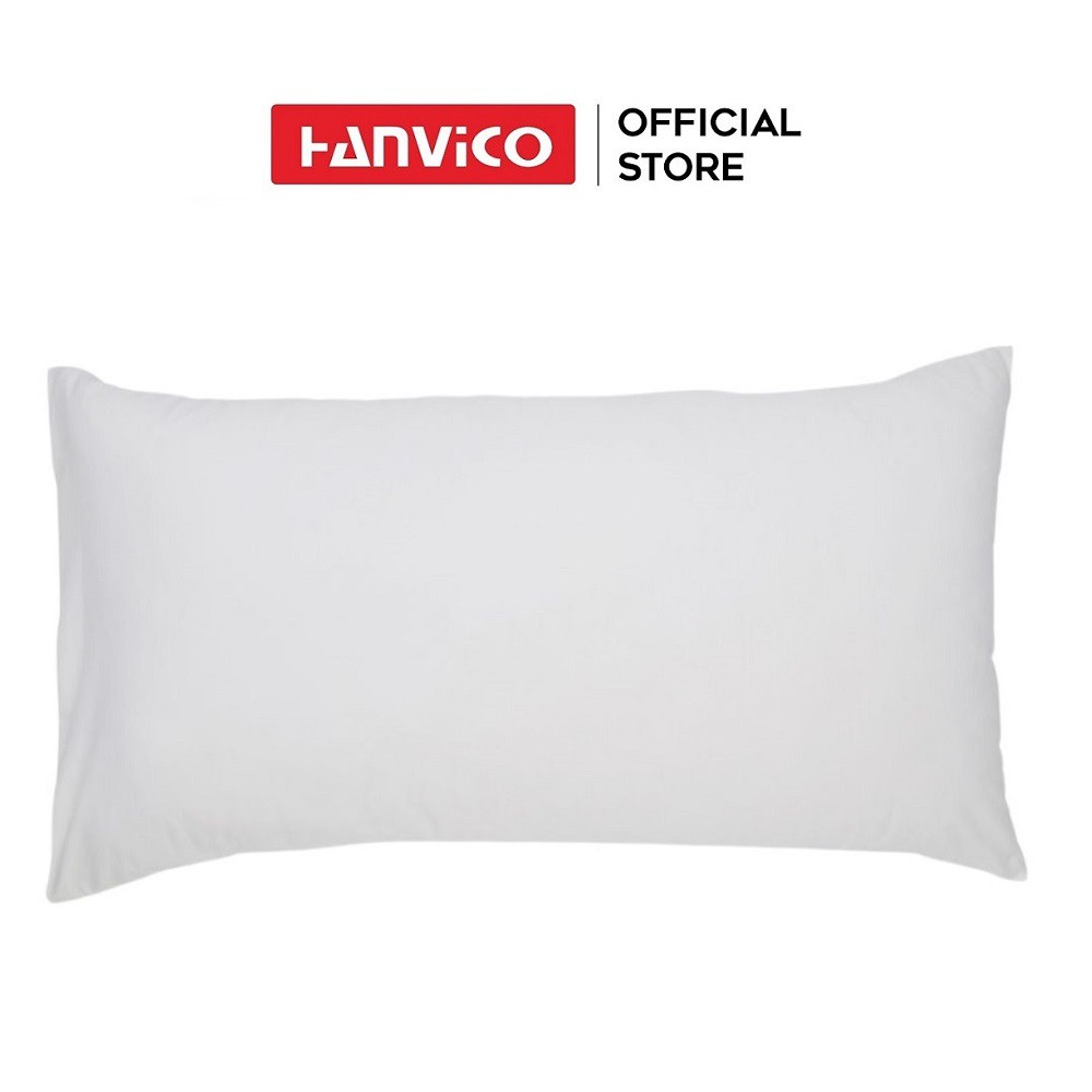 Vỏ gối HANVICO Cotton cao cấp trắng trơn