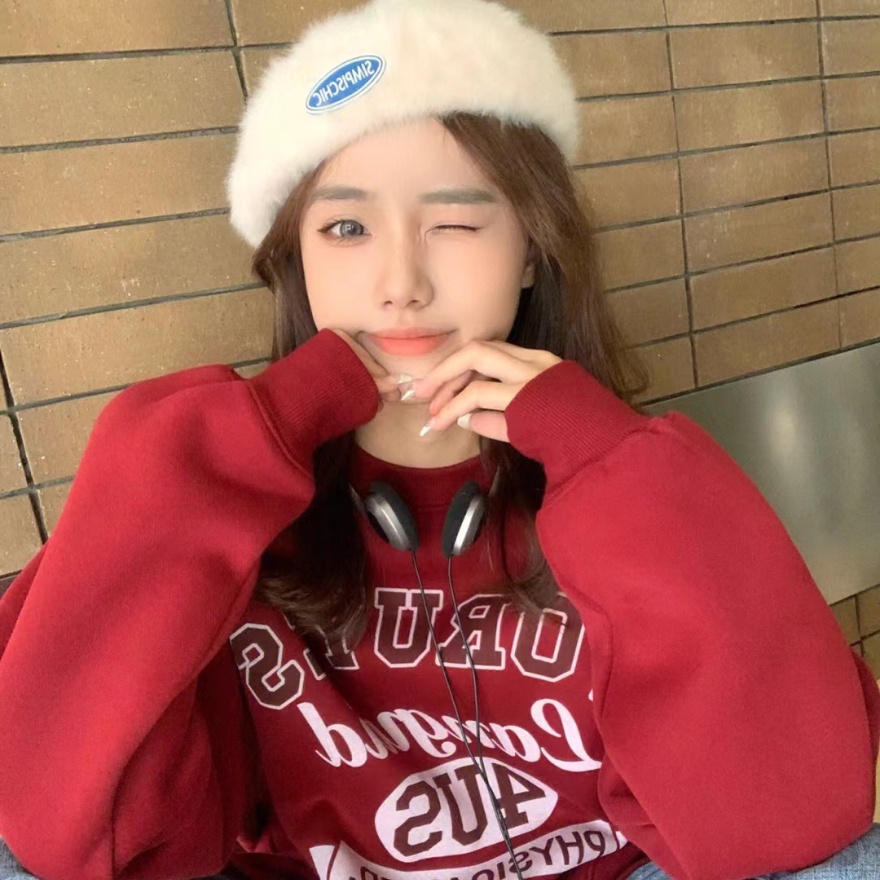 NRVP Mới Áo Thun Tay Dài Dáng Rộng In Chữ Phong Cách Hàn Quốc 2023