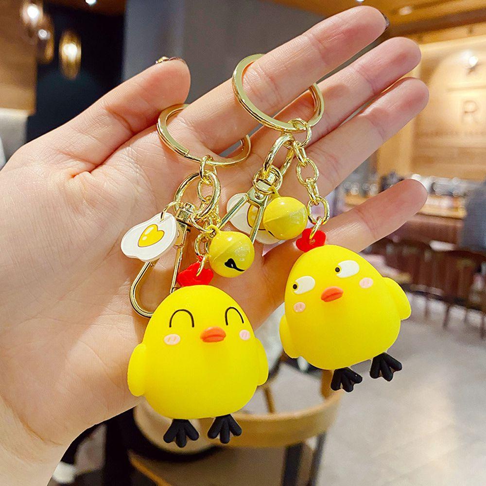 LANFY Móc Khóa Hình Gà Con Hoạt Hình Đáng Yêu