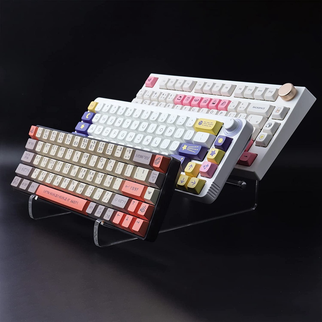 Chân đế bàn phím TOPWANG Đế màn hình bàn phím cơ 3 tầng Giá đỡ khung acrylic siêu dày trong suốt Giá đỡ bàn phím chơi game Giá đỡ tấm