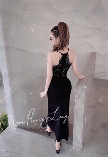 ĐẦM BODY 2 DÂY PHỐI REN