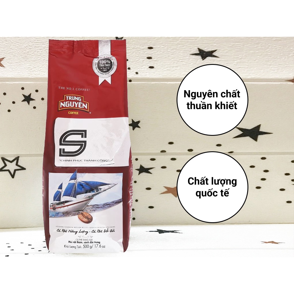 Cà Phê pha phin Trung Nguyên Chữ S và Chữ I gói 500gr
