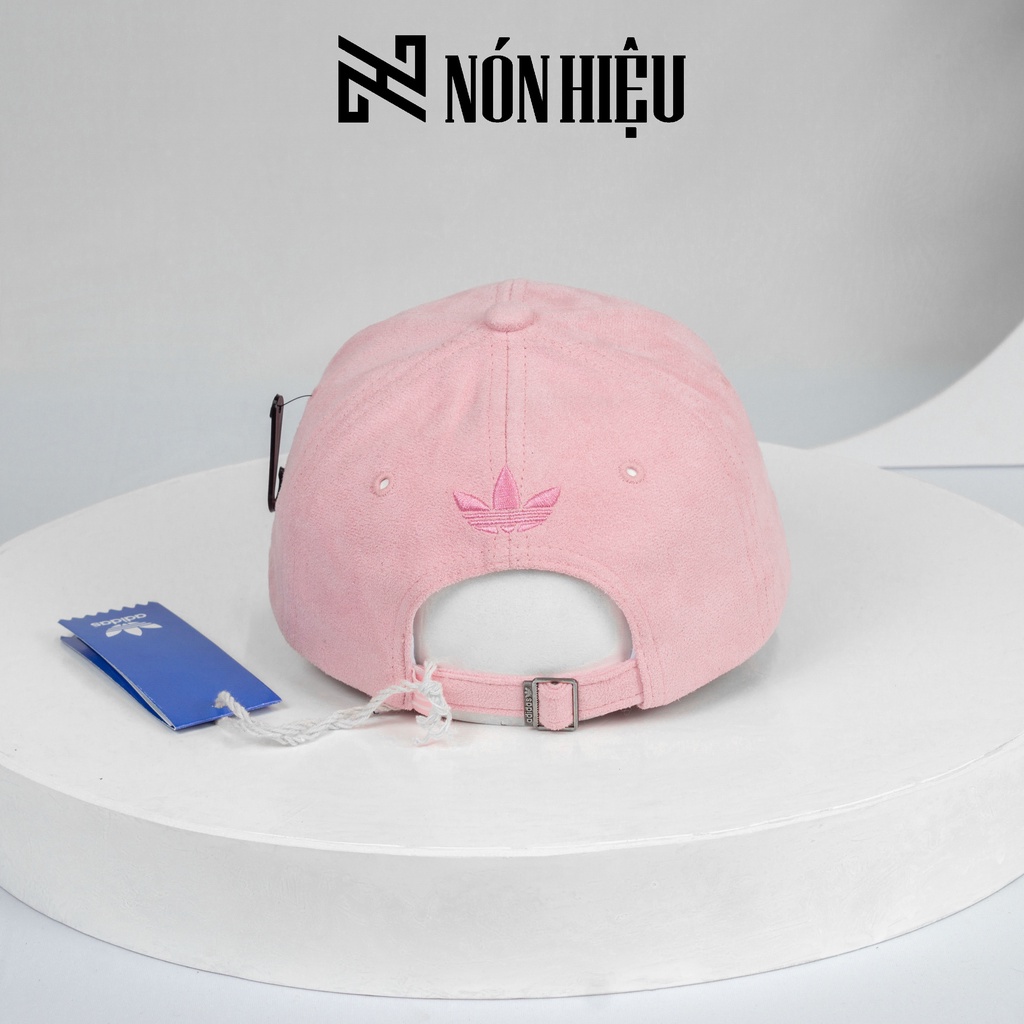 Mũ lưỡi trai Da lộn Hồng - Made in Thái Lan Full Tem Mark hãng