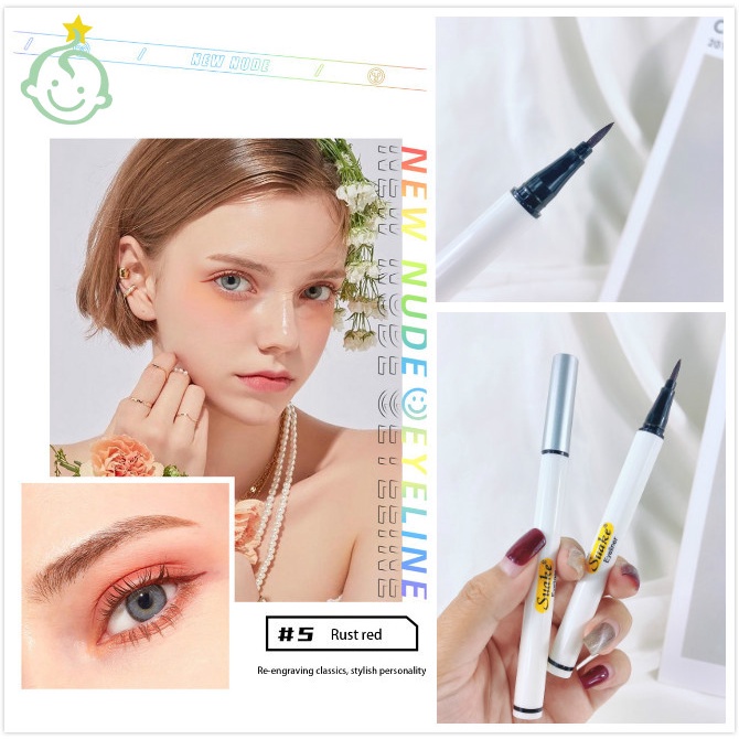 Colorful Liquid Eyeliner Pencil Quick Dry Waterproof Makeup White Black Brown Liquid Eye Liner Eyes Cosmetics Makeup Tool CRT