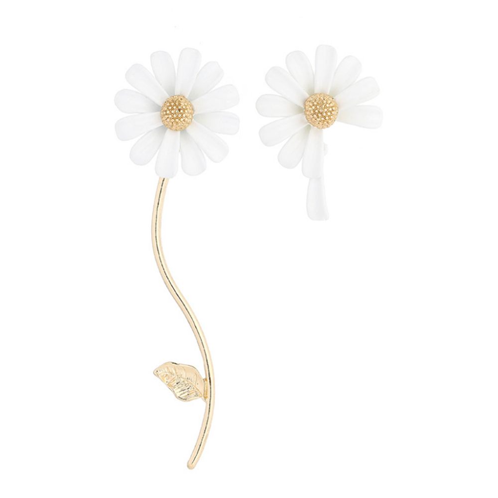 Bông tai dáng dài họa tiết hình hoa cúc đáng yêu cho nữ