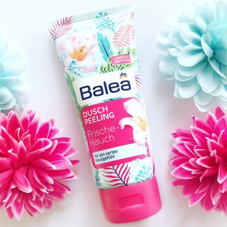 Sữa tắm kiêm tẩy da chết Balea hương thơm hoa lá cây cỏ thơm và tươi mát 200ml
