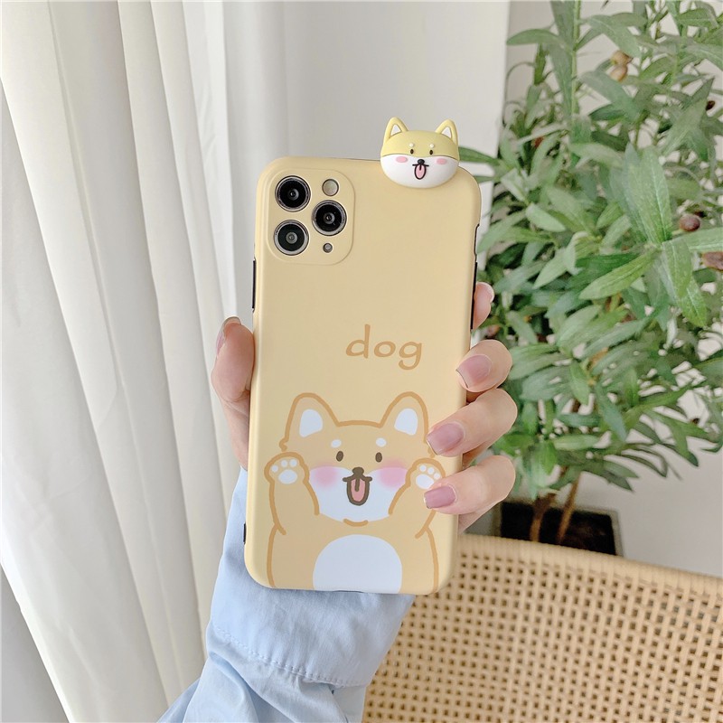 Ốp lưng iphone leo IMD Mèo - Dog Cute 7plus/ 8plus / x /xs /xsmax/11/ /11 promax/12/12pro/12promax  DT07- Dino Case