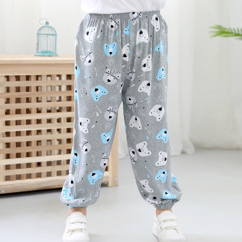 Quần Cotton Dài Chống Muỗi Thoáng Khí Cho Bé Mới