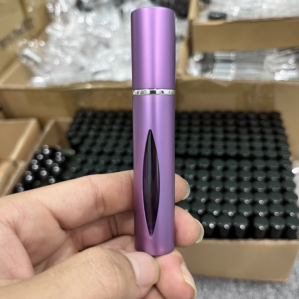 Chai=Lọ đựng Nước Hoa Vỏ Nhôm Dạng Bi Lăn Dung Tích 10ML