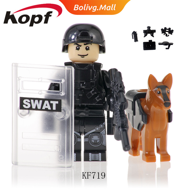 Bộ Đồ Chơi Lego Xếp Hình Cảnh Sát Kf6067 Swat Thú Vị Cho Bé