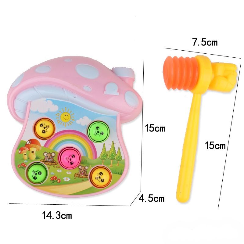 Bộ đồ chơi ngôi nhà nấm đập chuột (tặng 2 pin 2A) 102-2