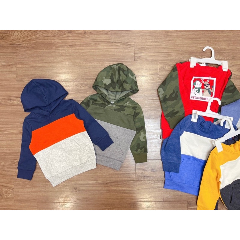 SIZE ĐẠI 17-30kgÁO NỈ HODDIE BÉ TRAI DÀI TAY DƯ XỊN