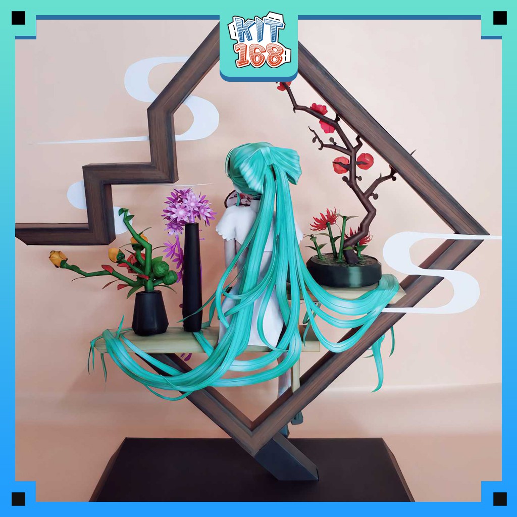 Mô hình giấy Virtual Idol Myethos Cheongsam Miku – Vocaloid