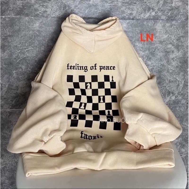 Áo Hoodie Nỉ Bông Bàn Cờ Karo - Áo hodi, sweater Dài Tay Nam Nữ Form Rộng Tay Bồng Chất Dày Dặn Unisex Ulzzang hottrend