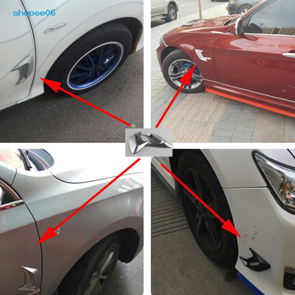 1 Cặp Vây Cá Mập Bằng ABS Gắn Mui Xe Hơi Chuyên Dụng