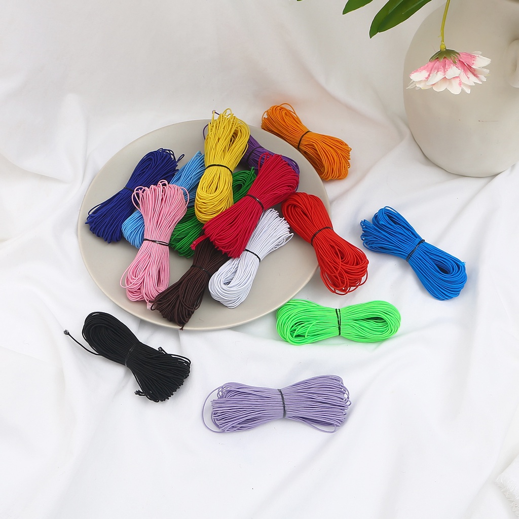 Cuộn dây xỏ trang sức nhiều màu dài 25m 1mm tự làm thủ công
