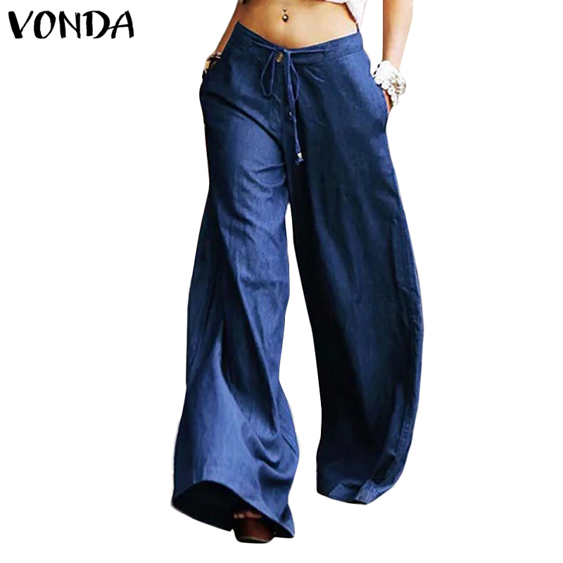 Quần Dài VONDA Ống Rộng Cạp Cao Sành Điệu Thời Trang Cho Nữ | BigBuy360 - bigbuy360.vn