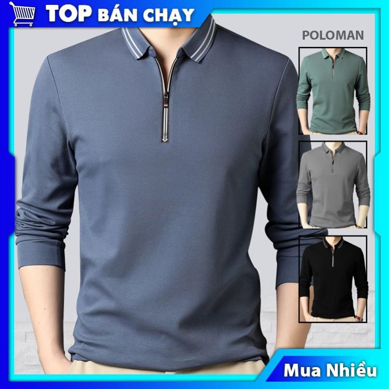 Áo thun nam PoLo thể thao có cổ dài tay mã TT77 phong cách Hàn Quốc Hot Trend thích hợp mặc thu đông !