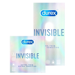Bao cao su siêu mỏng Durex Invisible Extra Thin, Extra Sensitive - Hộp 10s, 3s.