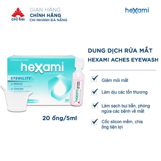 Tép rửa mắt hexami aches eyewash công nghệ bfs hộp 20 tép