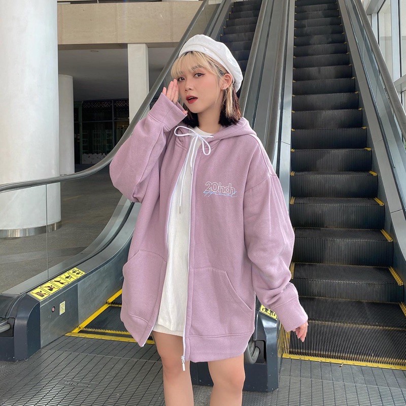 ÁO KHOÁC DÂY KÉO CÓ NÓN 20INCH | BigBuy360 - bigbuy360.vn