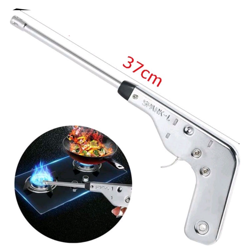 Súng mồi lửa bếp gas SPARK-L Toàn thân inox, Công nghệ NHẬT BẢN dài 37cm, 57cm