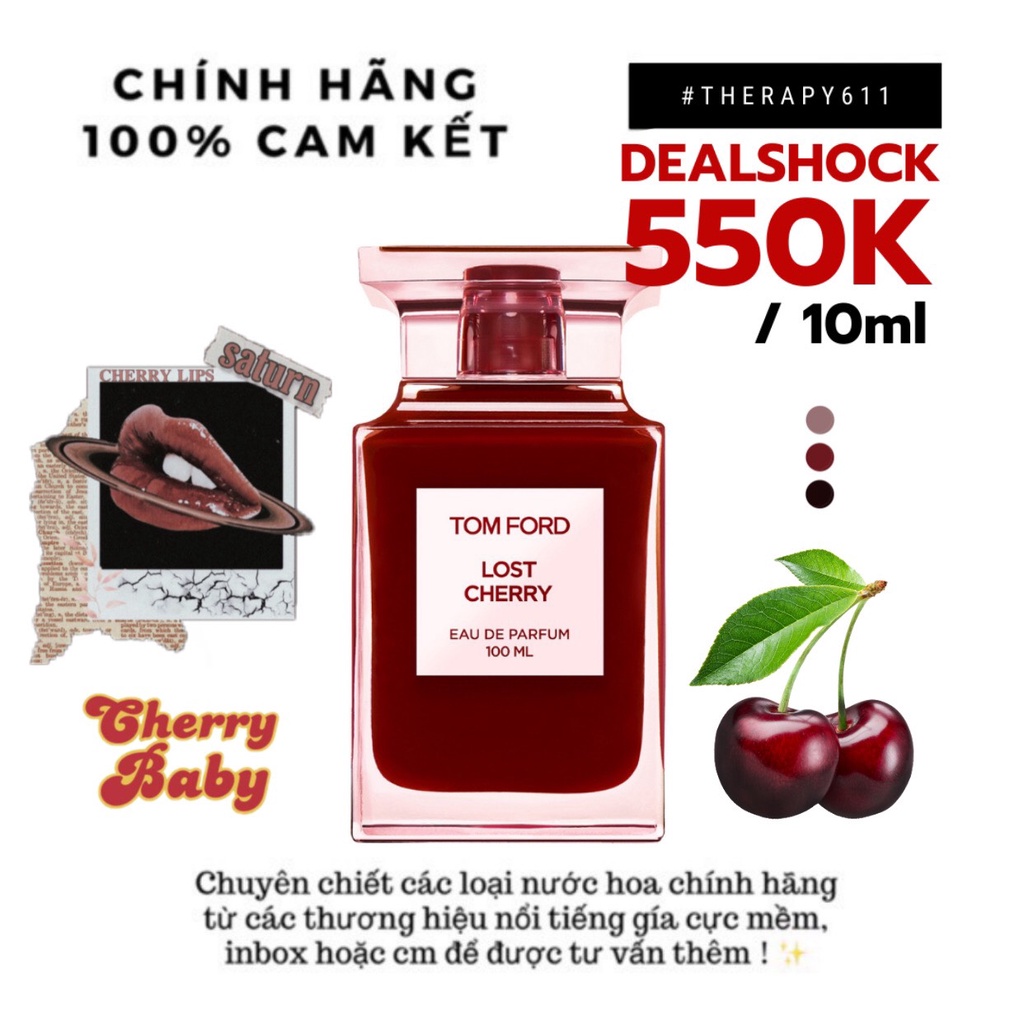 [𝗦𝗔𝗟𝗘]..::✨Nước hoa Tom Ford Lost Cherry EDP 5ml/10ml/20ml ✨::.. | BigBuy360 - bigbuy360.vn