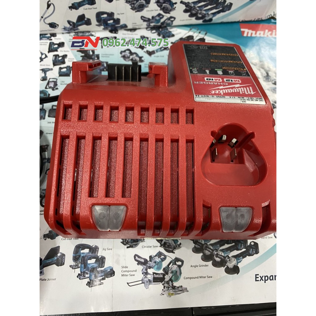 Sạc zin bãi Milwaukee 12-18V ( Like new đã lên điện 220v). BN.