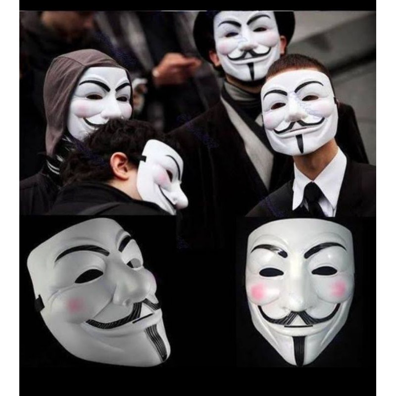 Mặt Nạ Hóa Trang Halloween Hình Hacker Anonymous