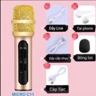 MIC LIVESTREAM C-11 FULLBOX - THU ÂM TỐT - GỌN GÀNG KHI MANG THEO HH56