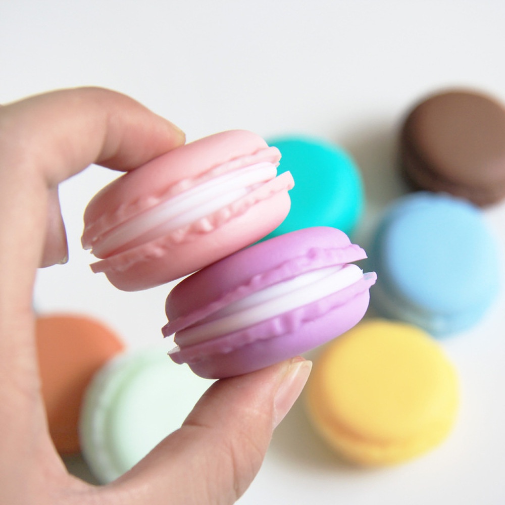 Túi Đựng Trang Sức Mini Hình Bánh Macaron Xinh Xắn