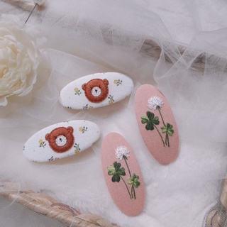 Kẹp Tóc Thêu Tay Handmade 6-7cm