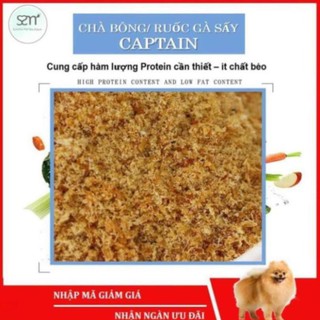 Chà bông gà sấy khô nguyên chất Captain 500gr cho chó mèo thú cưng HGH88