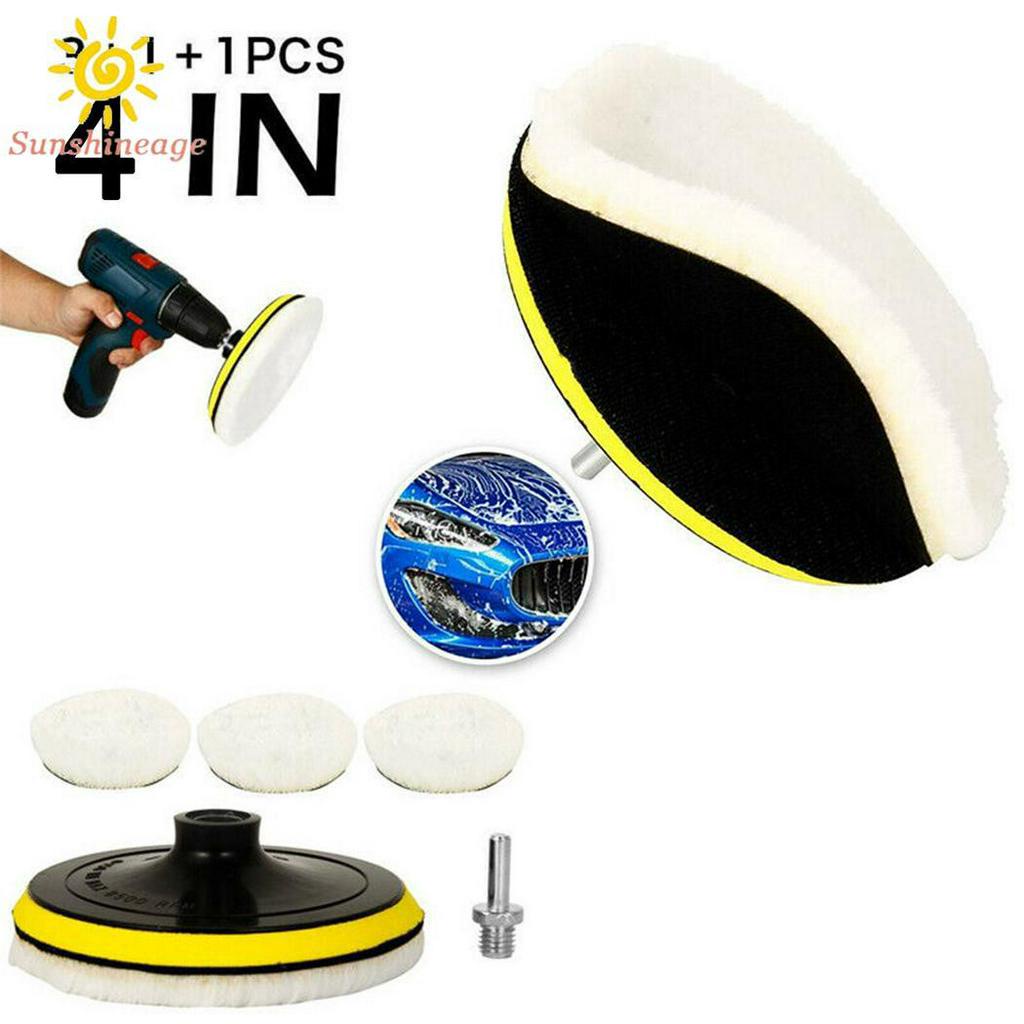 Bộ 5 phụ kiện 4 inch thay thế cho máy đánh bóng xe hơi chất lượng cao