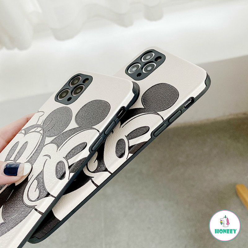 Ốp Điện Thoại Da Mềm In Hình Chuột Black Mouse Và Minne Cho iPhone 12 11 Pro Max X Xs Max Xr 8 7 Plus Se 2020 | BigBuy360 - bigbuy360.vn