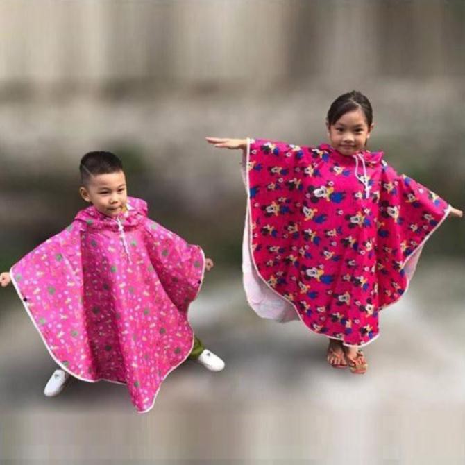 Áo mưa trẻ em vải dù chống rách siêu bền nhiều hình