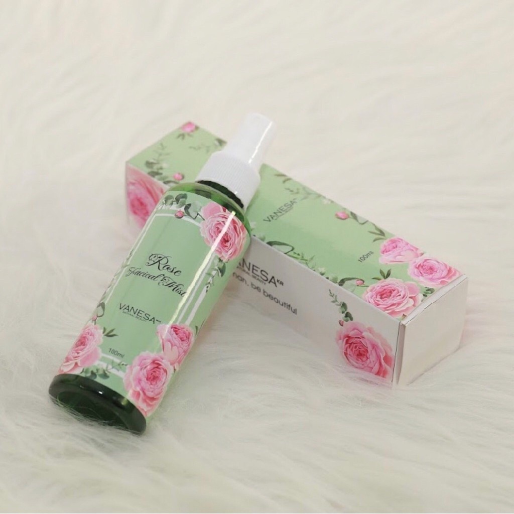 Xịt khoáng hoa hồng Vanesa kiêm toner