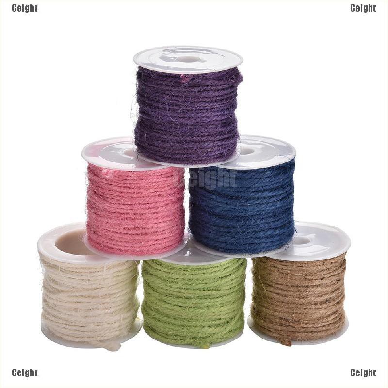 Cuộn dây sợi tự nhiên 10m làm đồ thủ công phong cách vintage